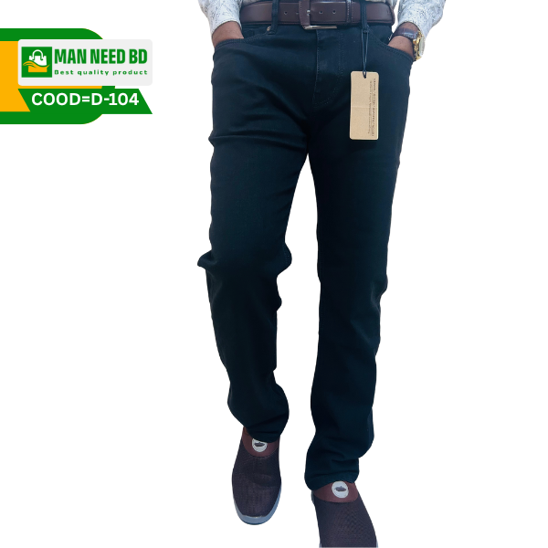 Men’s Black Export Quality Denim Jeans Pant – Stylish & Comfortable Fit