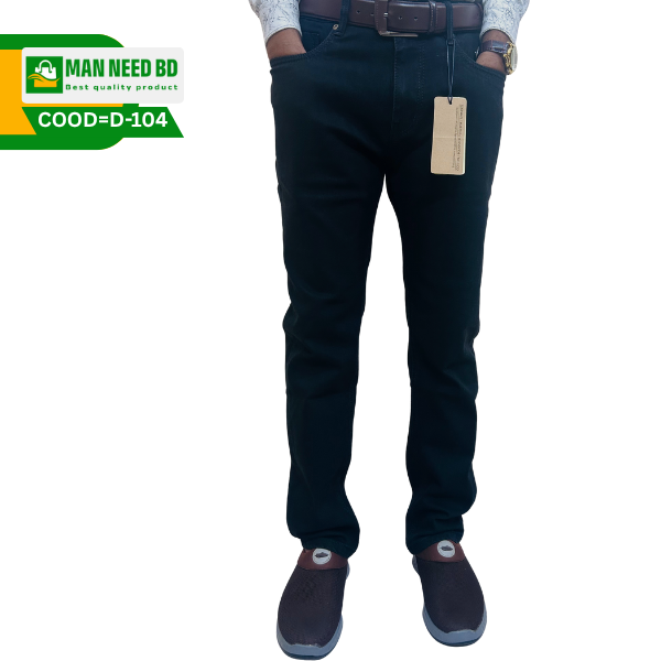 Men’s Black Export Quality Denim Jeans Pant – Stylish & Comfortable Fit