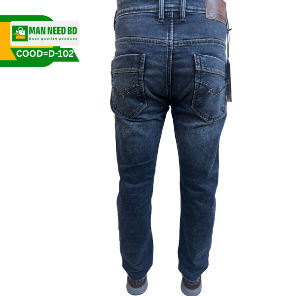 Men's Stylish Slim Fit Denim Jeans – Dark Wash