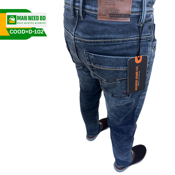 Men's Stylish Slim Fit Denim Jeans – Dark Wash