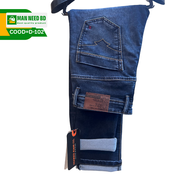 Men's Stylish Slim Fit Denim Jeans – Dark Wash