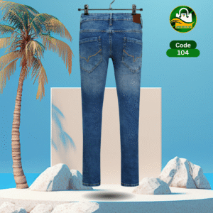 Pepe Jeans Meets Blue Denim Pant for Men – Stretchable Cotton Comfort