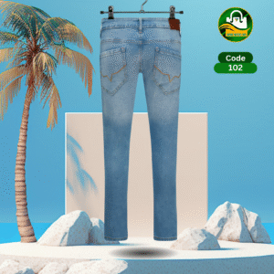 Pepe Light Blue Stretch Cotton Jeans Pant for Men