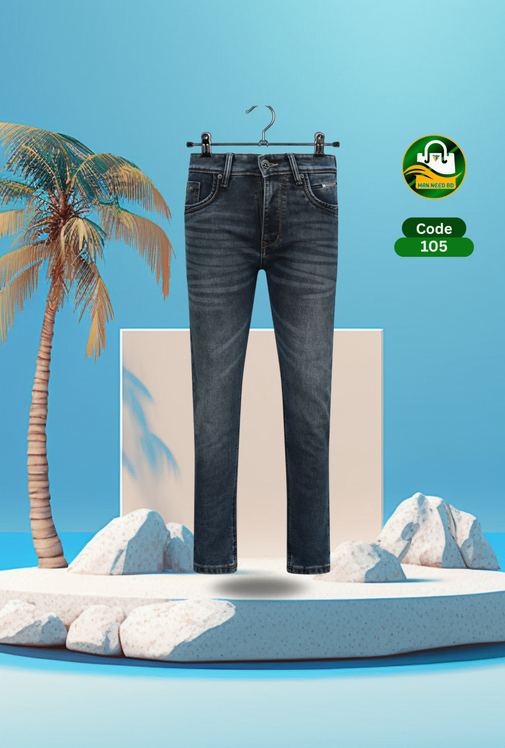 Rookies Black S Knit Denim Jeans for Men – Comfortable China Fabric