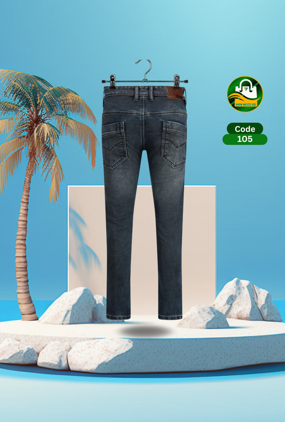 Rookies Black S Knit Denim Jeans for Men – Comfortable China Fabric